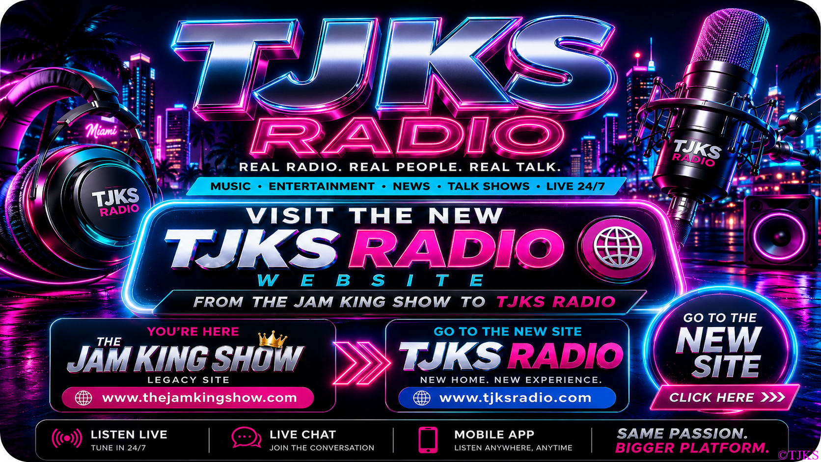 Visit the new TJKS Radio website